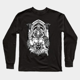 Baphomet Goat Devil Elphis Levi As above so Below 666 Long Sleeve T-Shirt